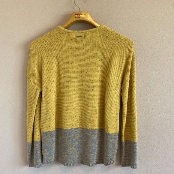 prAna Crystal Beach sweater size M Yellow and purple - Picture 2 of 12